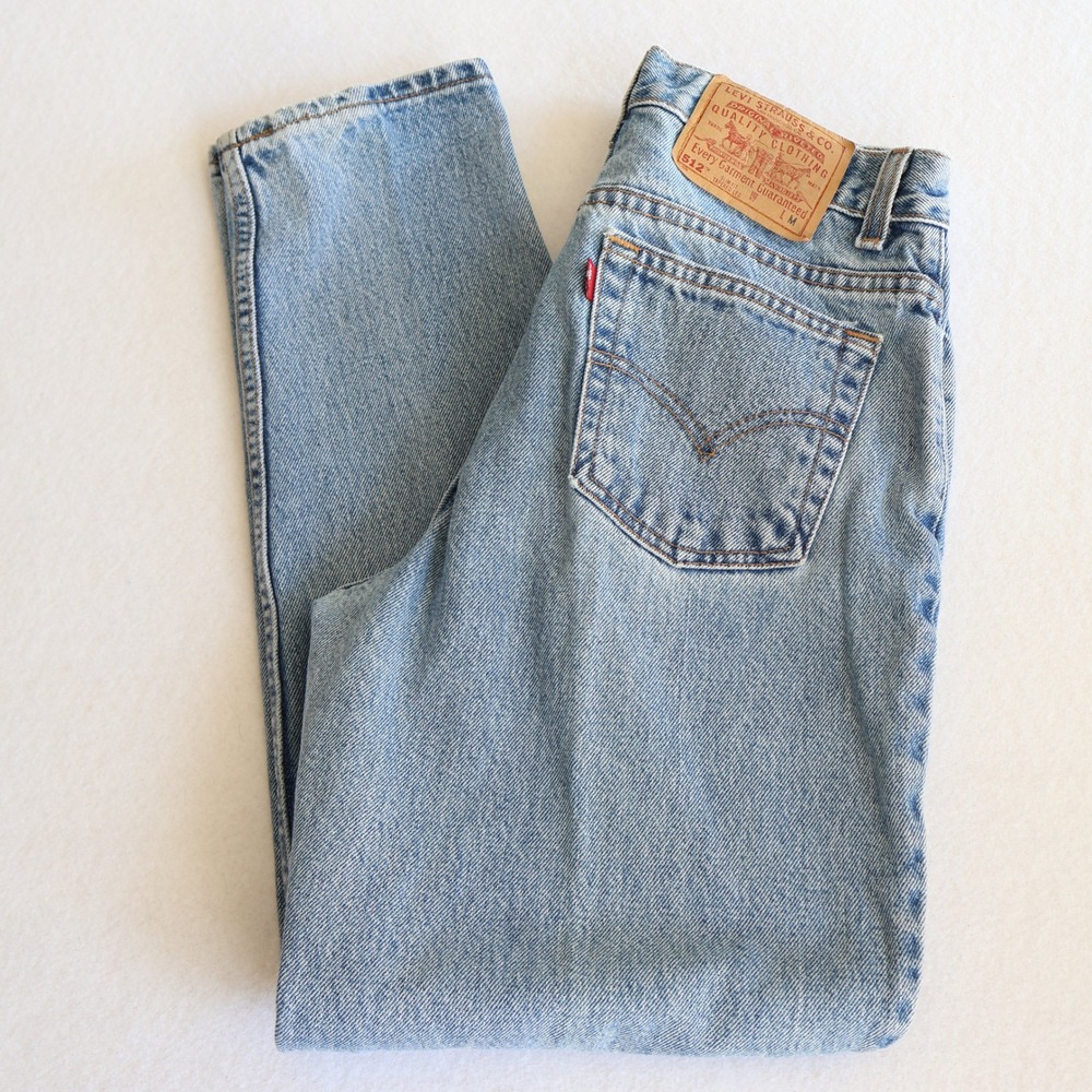 Vintage Levi's 512 Slim Fit Tapered Leg Jeans USA Made Size 8 Junior Y2K